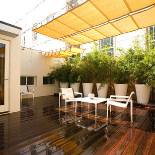 タンパのコンテンポラリースタイルのおしゃれな屋上のデッキの写真