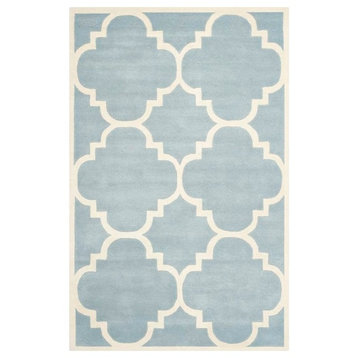 Safavieh Chatham Collection CHT730 Rug, Blue/Ivory, 3'x5'