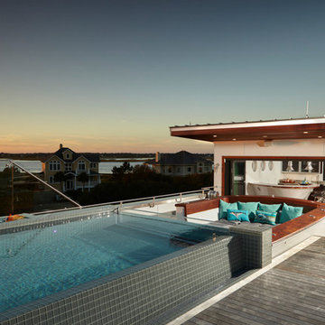 Nautical Themed Rooftop Pool