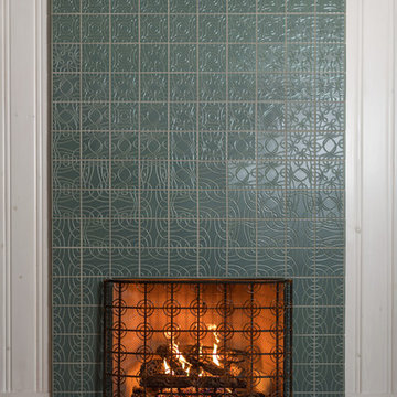 Rookwood Hearth: Modern Tile Fireplace