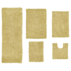 Home Weavers Classy Bathmat Rugs 4 Piece Set - Ivory