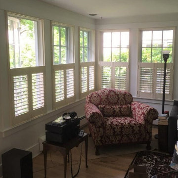 Traditional cafe shutters