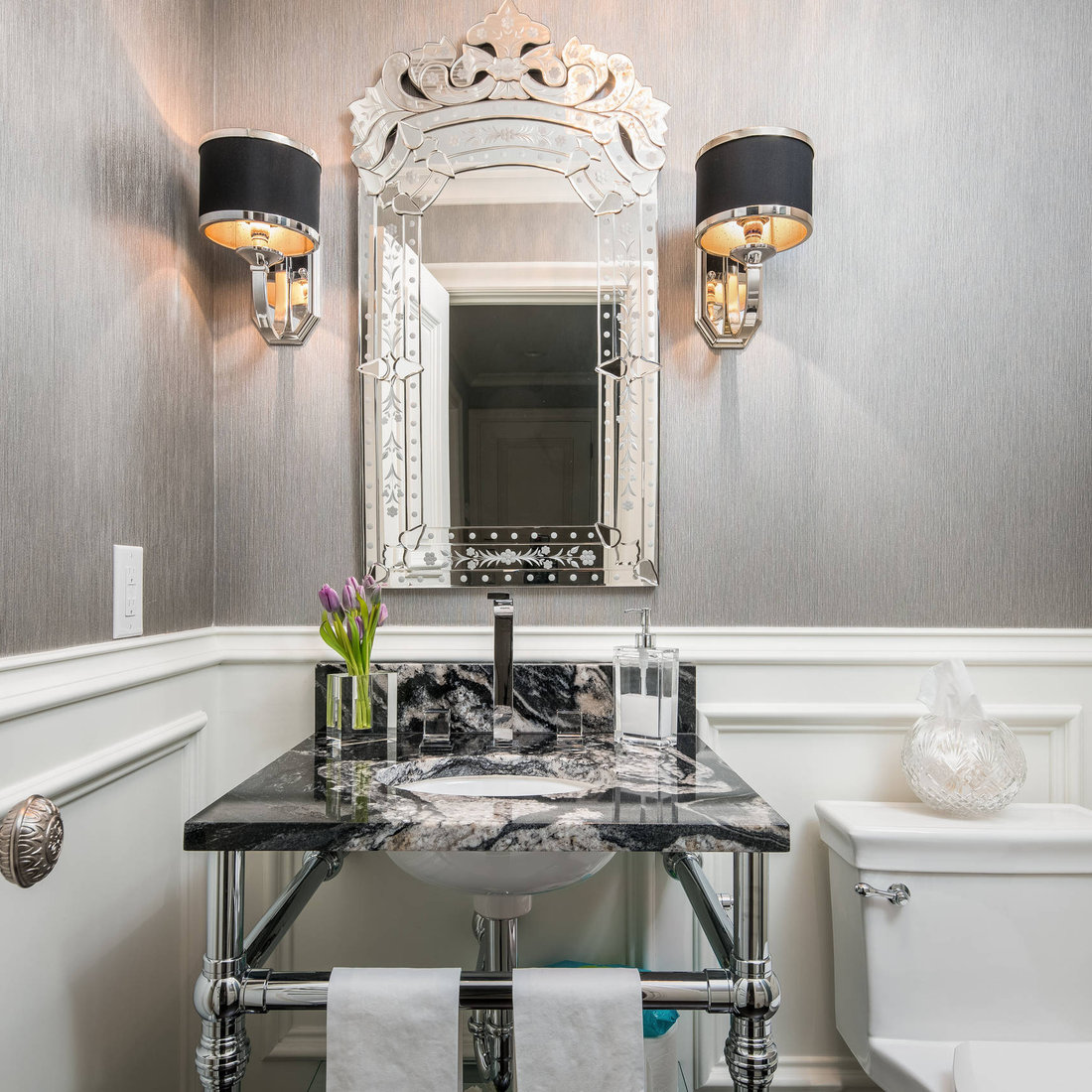 Elegant Powder Bath