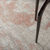 Nourison Rustic Textures 6' x 9' Light Grey/Rust Modern Indoor Area Rug