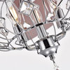 52, Indoor Chrome Reversible Ceiling Fan With Crystal Light Kit