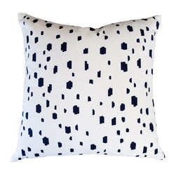 Caitlin Wilson Navy Spotted Pillow - Decorative Pillows