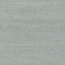 Popun Light Green Grasscloth - Wallpaper