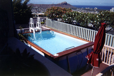 Fastlane Pool by Endless Pools® Overlooking Diamond Head Island of Oahu