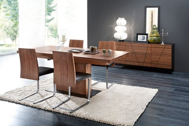 Vita Dining Table in Walnut by DomItalia Furniture
