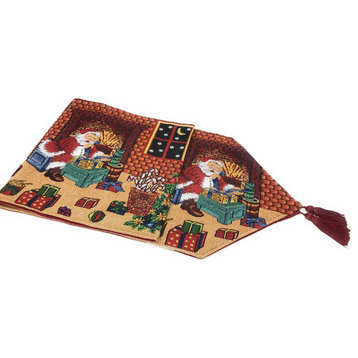 Tache Christmas Decorative Tapestry Table Runner, 13"x72"