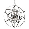 Foucault's Orb Chandelier Chrome