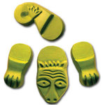 Garden Molds - Creature Planter Feet Mold - 4-Cavity Mold. Designed to hold most planters. These molds are a great way to use up any left over concrete from making other stones. Please note supplies to make pavers are NOT included and must be purchased separately.