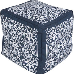 Surya Poufs- (POUF-256) - Floor Pillows And Poufs