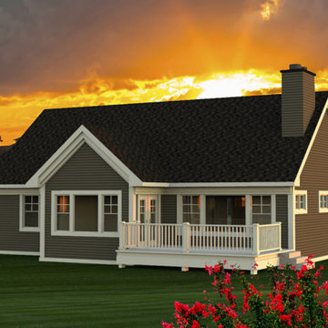 Narrow Craftsman Ranch Plan #50515
