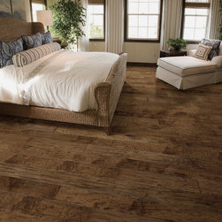 Gold Rush Hickory 7.56" Wide Waterproof Luxury Vinyl Plank Flooring from the Mod - Engineered Wood Flooring
