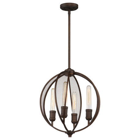 ArtCraft AC10904OB Linden - Four Light Chandelier