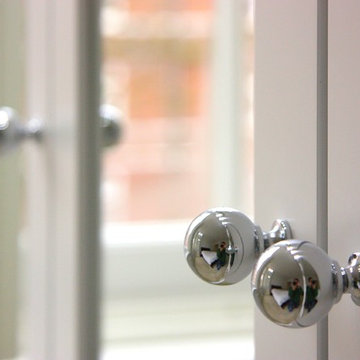 White Lacquered mirror wardrobes