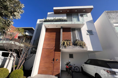 Trendy exterior home photo in Mexico City