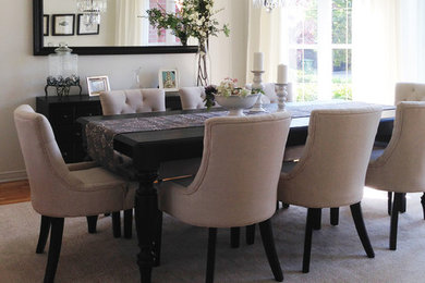 Dining room - coastal dining room idea in Montreal