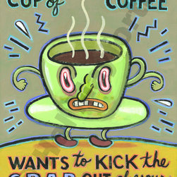 My Robust Cup by Hal Mayforth - Limited Edition Humorous Giclee Prints - Products