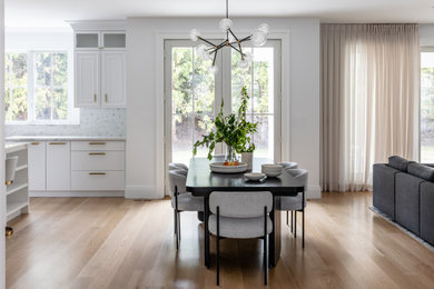 Dining room - contemporary dining room idea in New York
