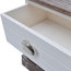 VidaXL Shabby Chic Bedside Cabinets, Brown and White, Set of 2