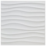 Art3d - 19.7"x19.7" Decorative Plastic 3D Wall Panels Textured 3D Wall Covering, A-10040 - PVC 3d wall panel is an exciting wall material that offers a dramatic alternative to traditional flat wall panels. Combine 3d wall panels with creative lighting and the results are spectacular.
