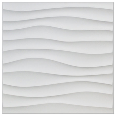 19.7"x19.7" Decorative Plastic 3D Wall Panels Textured 3D Wall Covering, A-10040