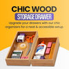 YBM Home Kitchen Drawer Organizer Storage Box, Set of 2, 3"x12"x2"