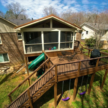 Deck and screened porch combination space in Hoover, AL