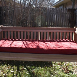 Traditional Cedar Swinging Daybed - Patio Furniture And Outdoor Furniture