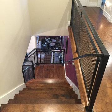 Interior - Grid Paneled Balustrades