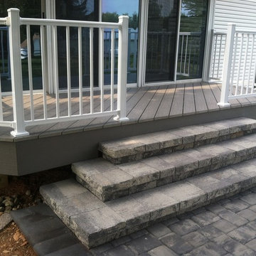 Azek Deck with Custom Patio in Mt. Airy