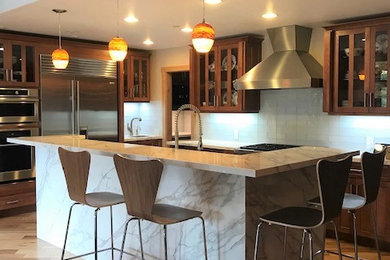 Inspiration for a contemporary home design remodel in Denver