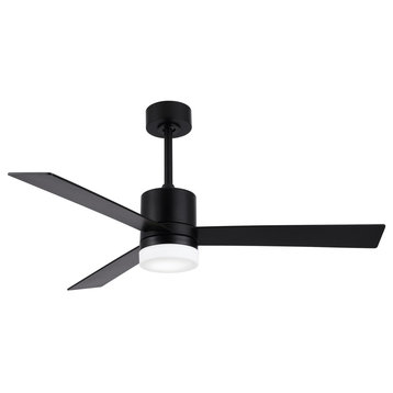 52" 3-Blade LED Ceiling Fan With Remote Control and Light Kit