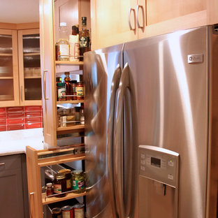 Contemporary kitchen, custom and unique cabinets