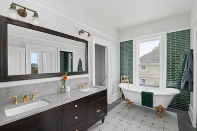 Ornate bathroom photo in Portland