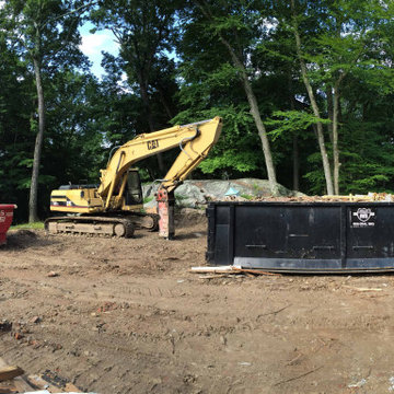 Pre construction of th NJ Perimeter Overflow Swimming Pool