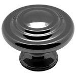 Cosmas - Cosmas 9971BN Black Nickel 3 Ring Cabinet Knob - Manufacturer: Cosmas