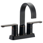 Designers Impressions - Oil Rubbed Bronze Lavatory Vanity Faucet - Quarter Turn Washerless Valves