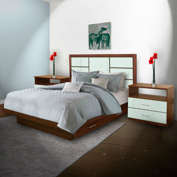 Downtown Style Modern Bedroom Sets With Storage