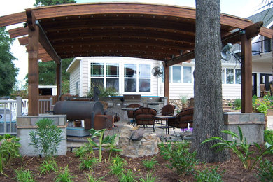 Inspiration for a coastal home design remodel in New Orleans