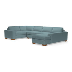 Melrose 3-Piece Sectional, Cloud Velvet, Chaise on Right