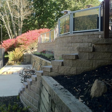 Elevated Patio Overlooking Tennis Court