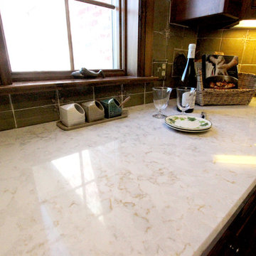 Silestone Countertops on Existing Kitchen Cabinets ~ Akron, OH