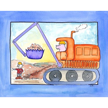 Front End Loader, Ready To Hang Canvas Kid's Wall Decor, 20 X 24