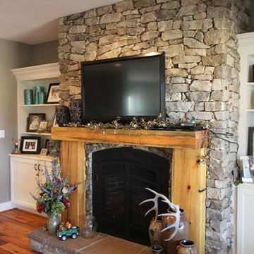 Stone Fireplace