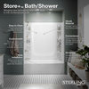 Sterling 71420120-0 STORE+ 60" x 32" Vikrell Alcove Bath/Shower - White