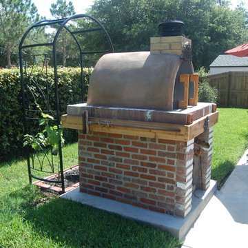 The Brown Family Wood Fired Brick Pizza Oven in Florida