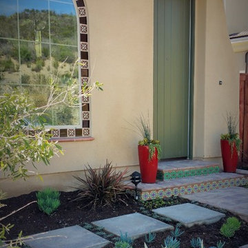 Spanish courtyard and kitchen garden